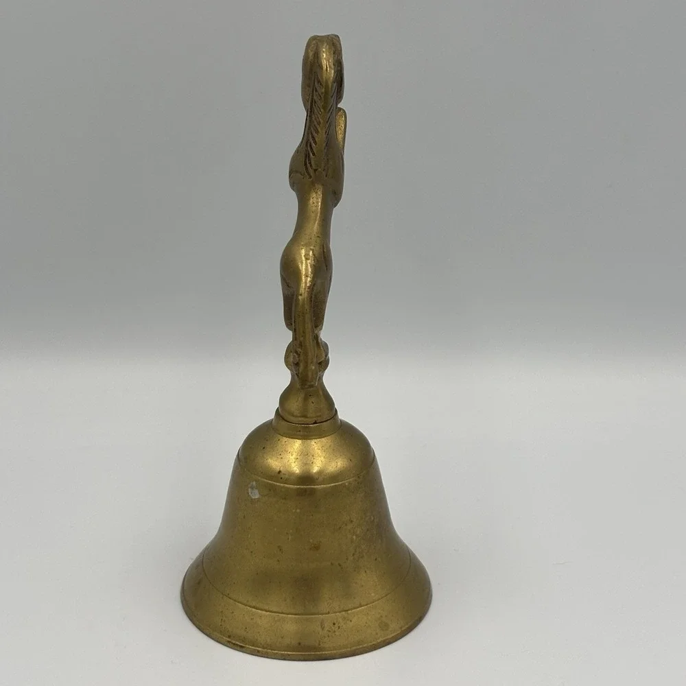 Vintage‎ Brass Bell Unicorn /Horse Fantasy Handle Collectible Vintage Bell